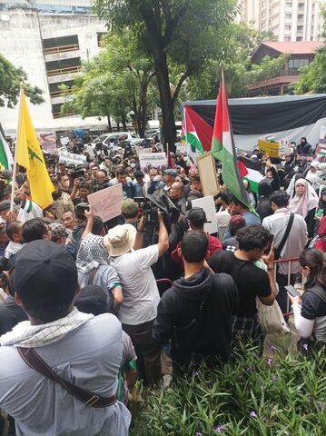 تظاهرات شهروندان تایلند در حمایت از مردم غزه