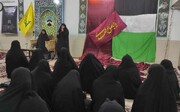 شرکت بانوان طلبه یزدی در مراسم استغاثه برای رهایی مردم مظلوم غزه
