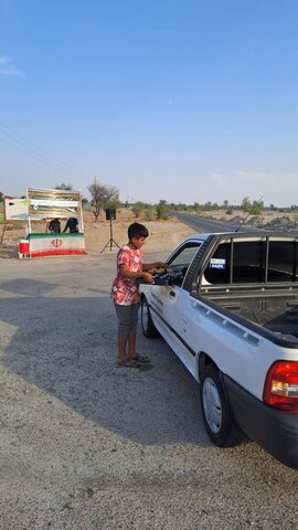 تصاویر/برپایی ایستگاه صلواتی به مناسبت میلاد امام حسن عسکری(ع) در روستای بهرغ