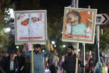 تصاویر/ اقدام طلاب جهادی رشت در حمایت از مردم مظلوم غزه