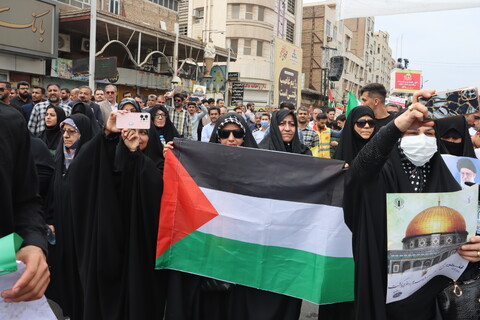 راهپیمایی حمایت از مردم مظلوم فلسطین و محکومیت جنایات اسرائیل در اهواز