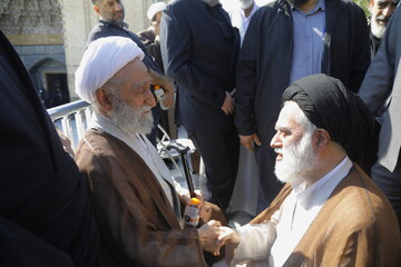 تصاویر/ مراسم تشییع پیکر فرزند آیت الله استادی