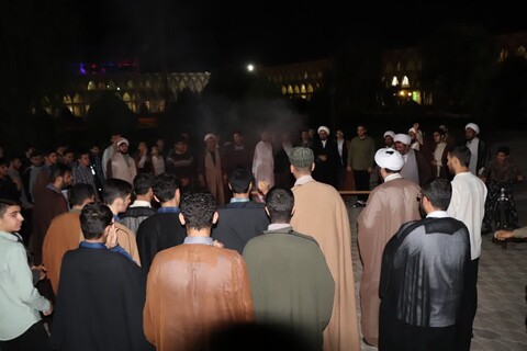 تصاویر/ مراسم گرامیداشت هفتم شهدای غزّه  در حوزه علمیه بناب