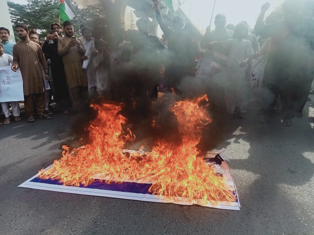 القدس کونسل پاکستان کے زیر اہتمام ملتان میں فلسطینیوں کی حمایت میں احتجاجی ریلی کا انعقاد