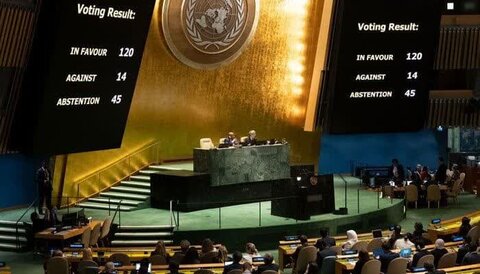 اقوام متحدہ میں غزہ جنگ بندی کی قرارداد منظور / امریکہ اور کینیڈا کو خفت کا سامنا