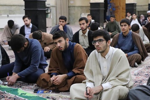 تصاویر/ سلسله جلسات جهاد تبیین در حوزه علمیه بناب