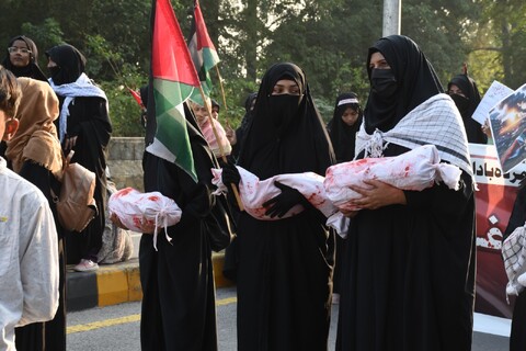 اسلام آباد میں خواتین اور بچوں کی حمایت فلسطین و دفاع غزہ ریلی