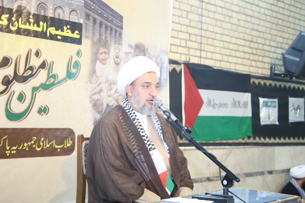 فلسطین میں جاری غاصب اسرائیل کے مظالم کی شدید الفاظ میں مذمت کرتے ہیں، مقررین