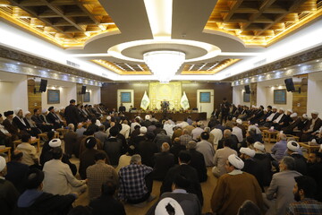 تصاویر / مراسم بزرگداشت آیت الله الخرسان در قم