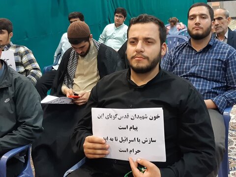 تصاویر/ تجمع اعتراضی طلاب مدرسه علمیه المهدی(عج)آران و بیدگل علیه جنایات رژیم صهیونیستی
