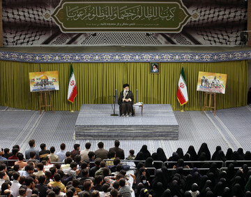 صوت کامل بیانات صبح امروز رهبر انقلاب در دیدار دانش‌آموزان و دانشجویان