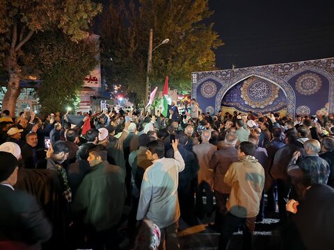 تجمع خودجوش مردم شهر اراک در حمایت از مردم مظلوم فلسطین