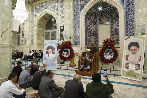 تصاویر/ مراسم گرامیداشت چهلمین روز درگذشت ابو الشهیدین حجت الاسلام والمسلمین کلانتر
