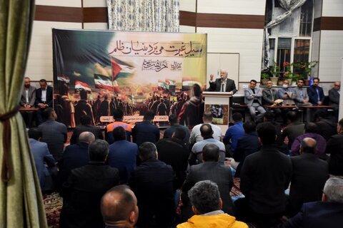 اجتماع مردم ارومیه در حمایت از فلسطین