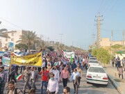 تصاویر/ راهپیمایی یوم الله ۱۳ آبان در بوشهر