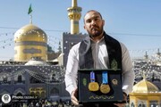 ایرانی کھلاڑی نے سونے کے تمغے کو حرم امام رضا (ع) کے میوزیم کیلئے وقف کر دیا