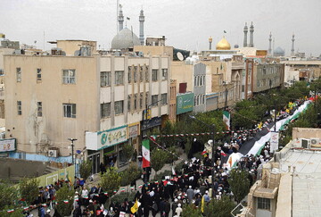 تصاویر/ راهپیمایی یوم الله ۱۳ آبان در قم