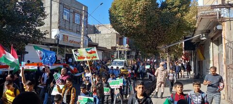 تصاویر/ حضور پرشور مردم در راهپیمایی 13 آبان شهرستان شوط