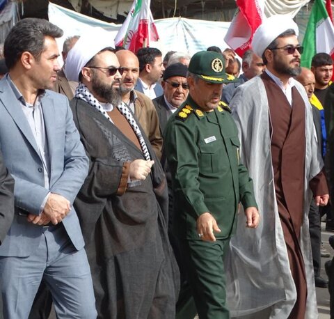 حضور پرشور مردم در راهپیمایی ۱۳ آبان شهرستان چهاربرج