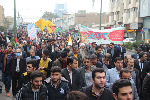 تصاویر / راهپیمایی روز 13 آبان در قزوین