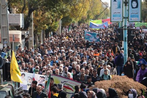 تصاویر/ راهپیمایی 13 آبان مردم قروه