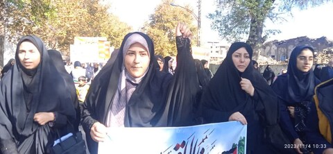 تصاویر/ راهپیمایی طلاب حوزه عملیه خواهران مراغه در ۱۳ آبان
