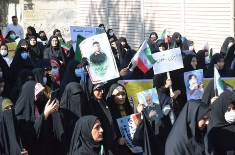 تصاویر حضور مردم خرم آباد در راهپیمایی یوم الله ۱۳ آبان