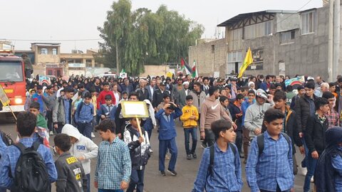 تصاویر/ مراسن راهپیمایی 13 آبان درسفیدشهر