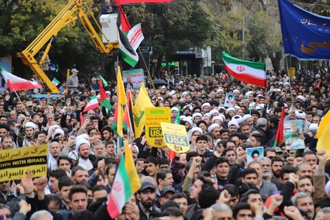 تصاویر/ راهپیمایی مردم شهرستان تبریز در ۱۳ آبان