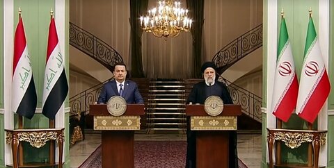 نشست خبری رئیس جمهور ایران و نخست وزیر عراق