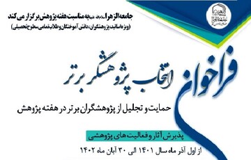 فراخوان «انتخاب پژوهشگر برتر»