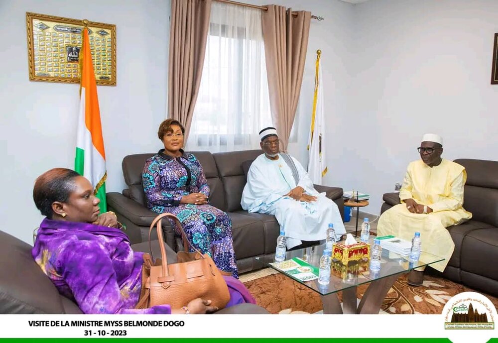 دیدار رئیس مجلس اسلامی ساحل عاج با وزیر انسجام ملی این کشور