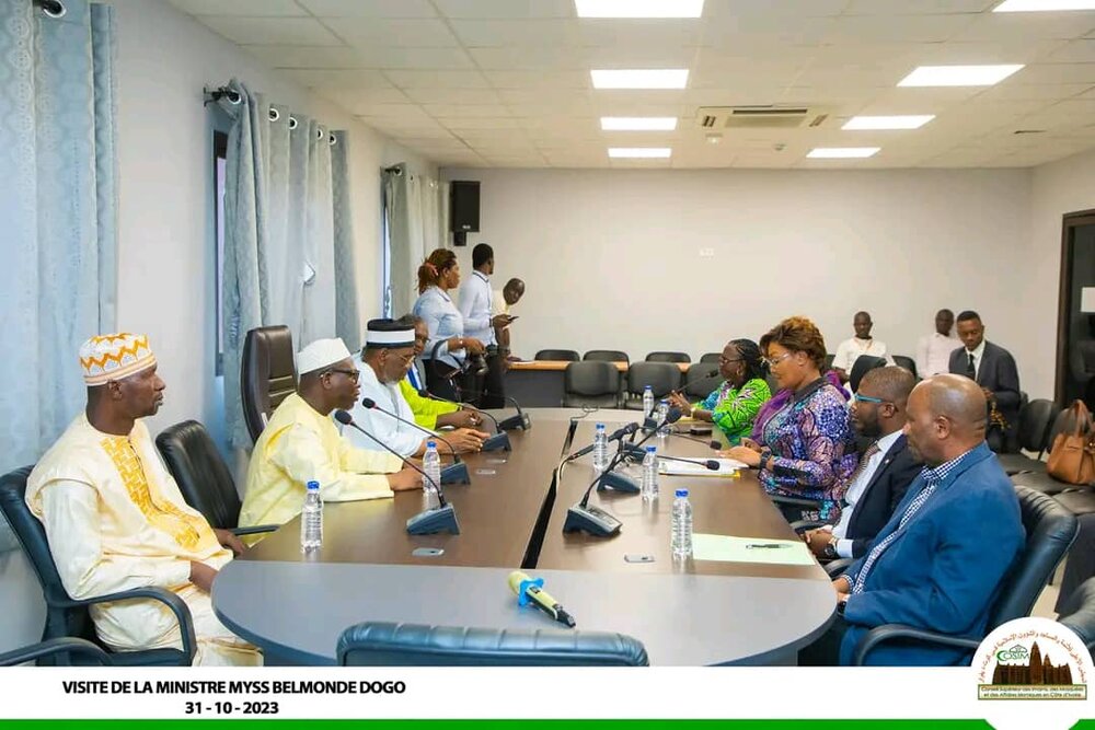 دیدار رئیس مجلس اسلامی ساحل عاج با وزیر انسجام ملی این کشور