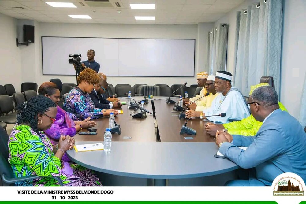 دیدار رئیس مجلس اسلامی ساحل عاج با وزیر انسجام ملی این کشور