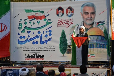 تصاویر/ تجمع مردم شهر فیرورق خوی در محکومیت جنایات رژیم صهیونیستی