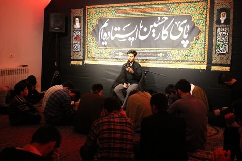 تصاویر/ مراسم هیئت مدرسه علمیه صاحب الزمان(عج) مرند