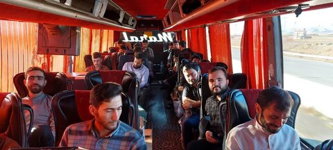 تصاویر/ اعزام طلاب شهرستان تکاب به اردوی زیارتی مشهد مقدس