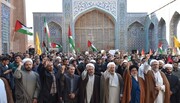 تصاویر/ تجمع طلاب اردبیل در محکومیت تقویت رژیم صهیونیستی