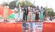 وقفة تضامنية للحركة الإسلامية النيجيرية لدعم ونصرة الفلسطينيين