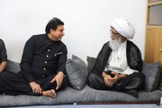 पाकिस्तान की नेशनल असेबली के अध्यक्ष की आयतुल्लाहिल उज़मा अलह़ाज ह़ाफ़िज़ बशीर हुसैन नजफ़ी से खुसूसी मुलाकात/फोटो