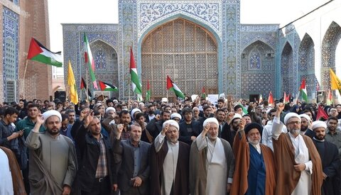 تجمع طلاب اردبیل در محکومیت تقویت رژیم صهیونیستی