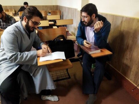 تصاویر/ ارزیابی قرآنی طلاب مدرسه علمیه حضرت ولیعصر(عج) تبریز