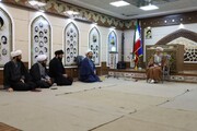 تصاویر/ حضور مدیر و معاونین حوزوی کردستان در درس اخلاق استاد حوزه علمیه بناب