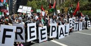 امریکہ میں فلسطینی کی حمایت کرنے والے  درجنوں مظاہرین گرفتار