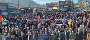 تصاویر/ راهپیمایی مردم شهر گرمی در محکومیت جنایات رژیم اشغالگر فلسطین و حمایت از کودکان مظلوم غزه