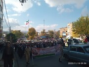 تصاویر/ راهپیمایی مردم شهرستان‌های سقز و قروه در محکومیت جنایات صهیونیست ها