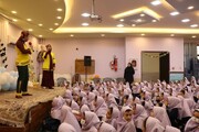برگزاری مراسم صبحگاه کتاب در دبستان دخترانه فقیه کاشان
