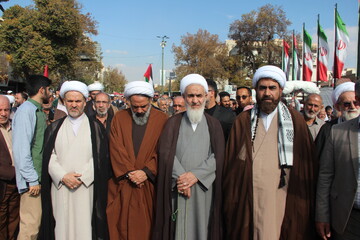 تصاویر / حمایت مردم قزوین از ملت مظلوم فلسطین وغزه