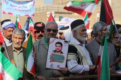 تصاویر/ تجمع و خیزش مردم اهواز در محکومیت قتل عام کودکان مظلوم غزه