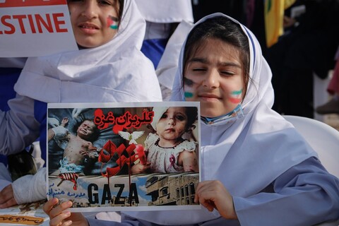 تجمع مردم بوشهر در حمایت غزه